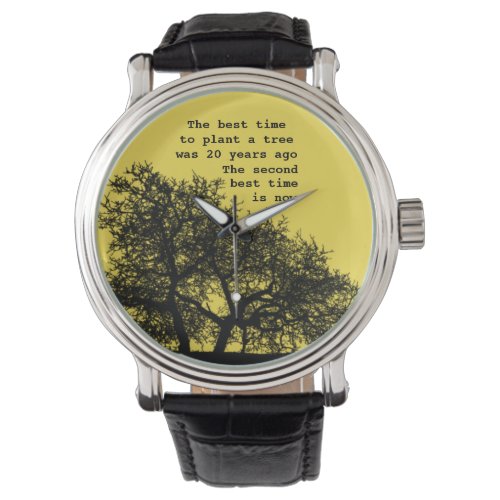 The Time is Now  Custom Quote Jewelry Watch