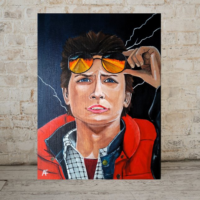 The Time Traveler Painting by Alfred Fox Canvas Print (Creator Uploaded)