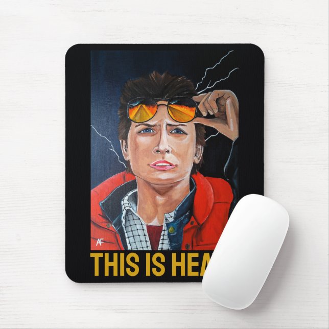 The Time Traveler Painting by Alfred Fox Mouse Pad (With Mouse)