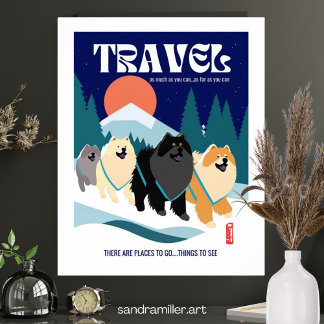 THE TIME TRAVELERS  chows unframed or framed Poster