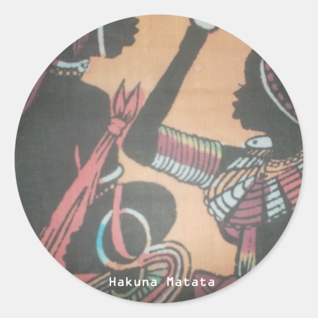 The Timeless Beauty of the Maasai Tradition Classic Round Sticker (Front)
