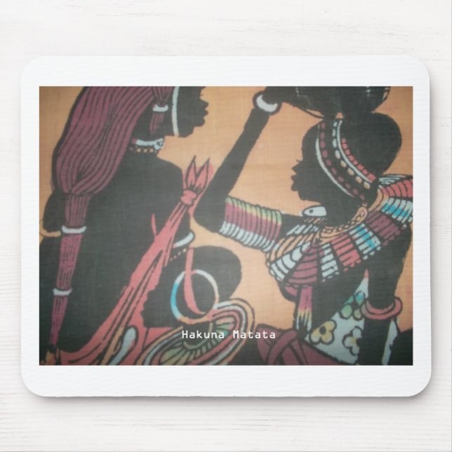 The Timeless Beauty of the Maasai Tradition Mouse Pad (Front)