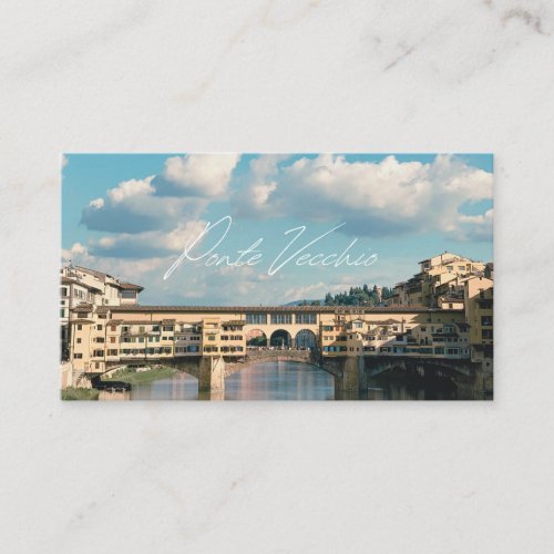 The Timeless Charm of Ponte Vecchio Enclosure Card