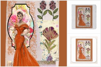 The Timeless Muse: A Vintage Collage Series