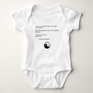 The timeless wisdom of Nisargadatta Maharaj Baby Bodysuit