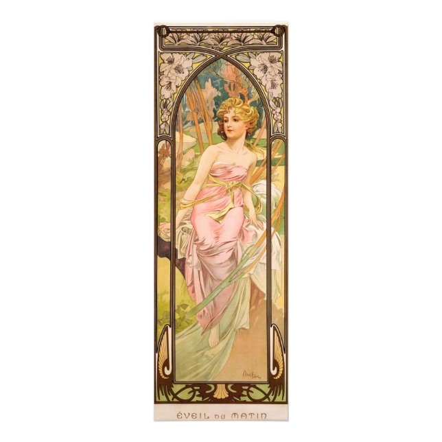 The Times of the Day, Morning Awakening by Mucha Photo Print (Front)