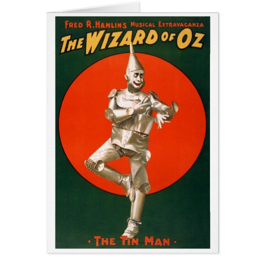 The Tin Man from The Wizard of Oz Cards (Front)