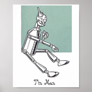 The Tin Man from The Wonderful Wizard of Oz Book Poster