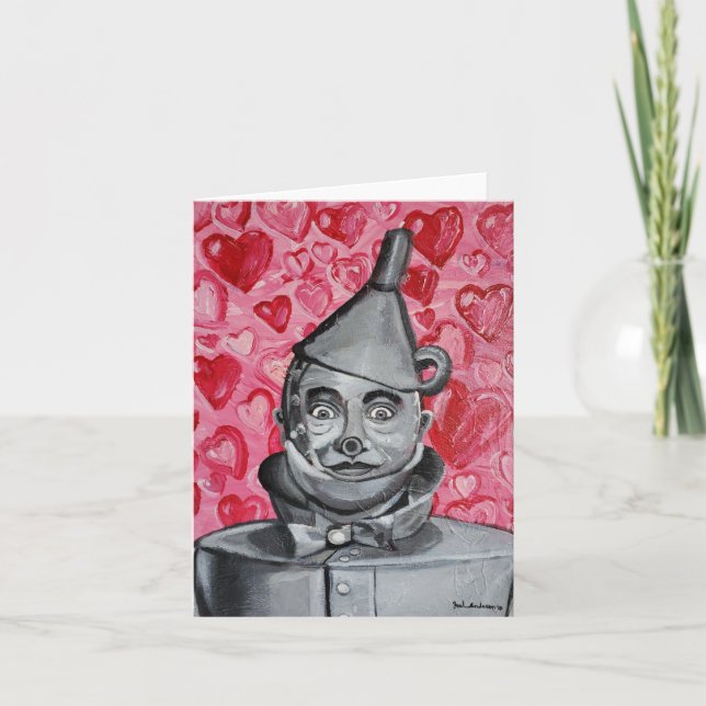The Tin Man - Small - 4" x 5.6" - Vertical Thank You Card (Front)