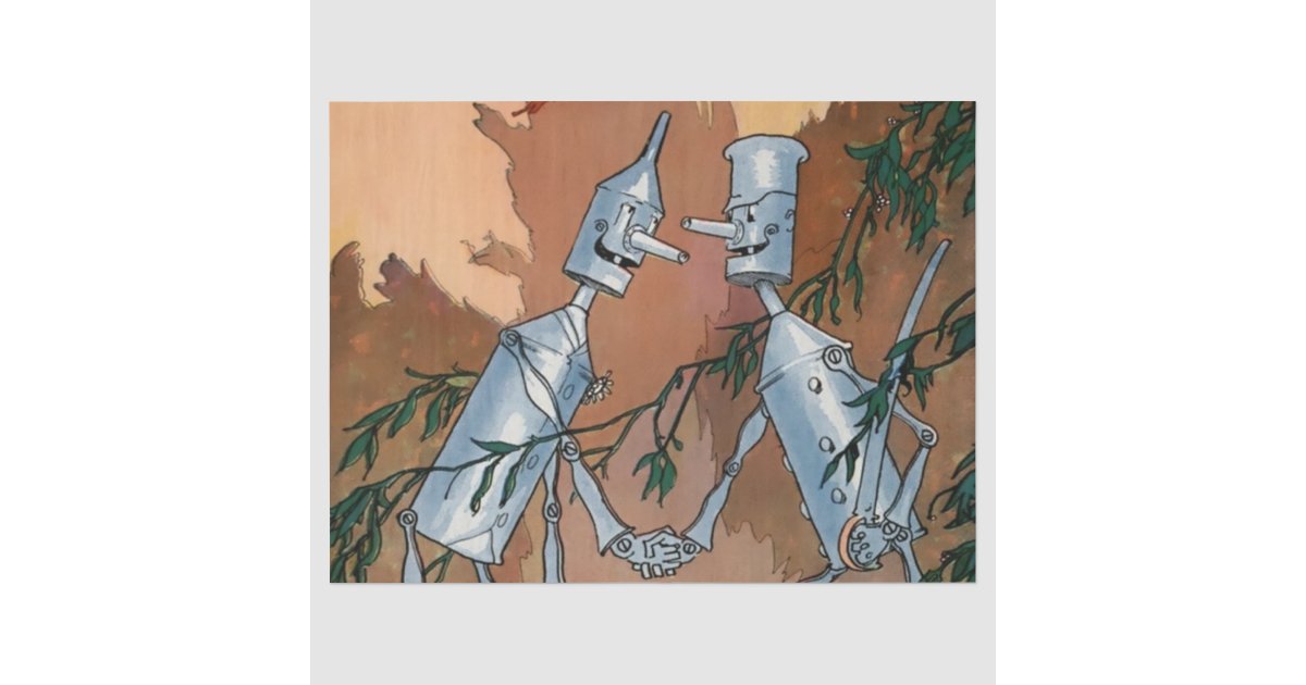 “The Tin Woodman and His Twin” by John R Neill Tissue Paper | Zazzle