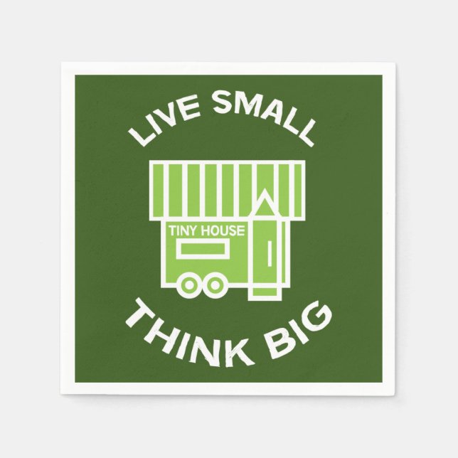 The Tiny House Movement - Tiny Houses - Tiny Home  Napkins (Front)