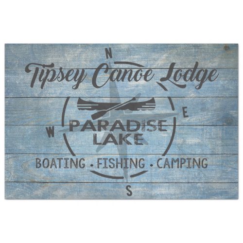 The Tipsey Canoe Lodge Decoupage Tissue Paper