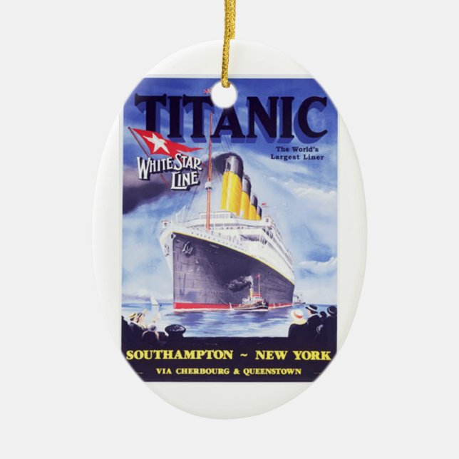 The Titanic Ceramic Ornament (Front)