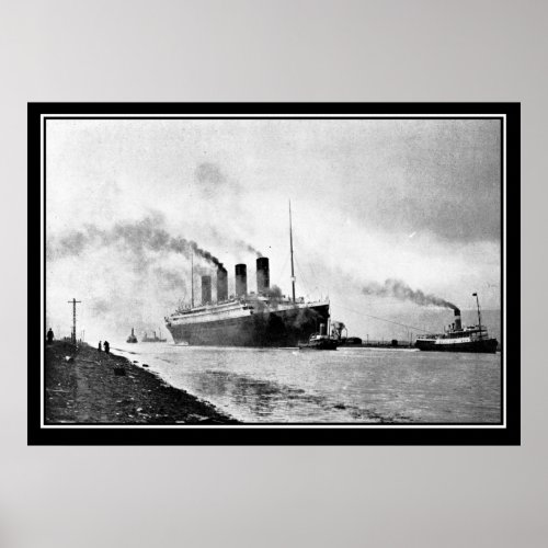 The Titanic series Trial Run vintage Photo Poster