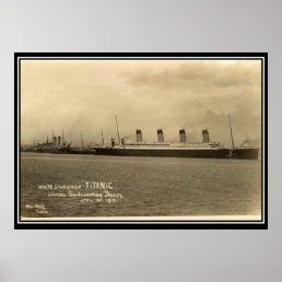 The Titanic series vintage Photo Poster