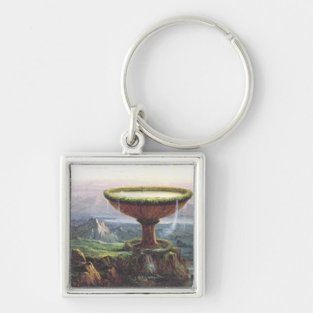The Titan's Goblet by Thomas Cole Keychain (Front)