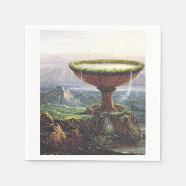 The Titan's Goblet by Thomas Cole Napkins (Front)