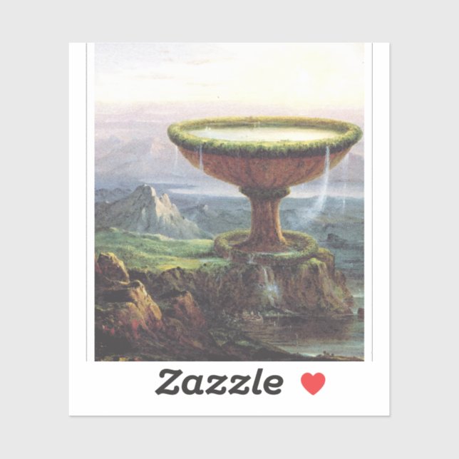 The Titan's Goblet by Thomas Cole Sticker (Sheet)