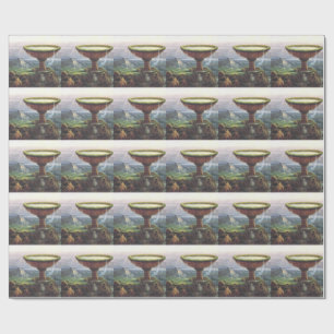 The Titan's Goblet by Thomas Cole Wrapping Paper