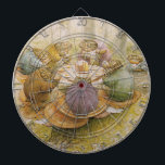 The Toads' Tea Party (by Beatrix Potter) Dart Board<br><div class="desc">This design features an original illustration by Beatrix Potter (1866–1943). It shows a group of gregarious toads having a tea party together; they are sitting on toadstools and they are eating cake. Children will be enchanted by the wonderful scene.</div>