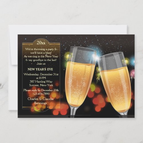 The Toast New Years Eve Party Invitation