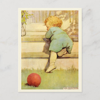 The Toddling Baby Boy Postcard