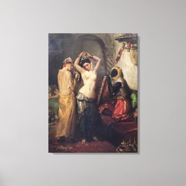 The Toilet in the Seraglio Canvas Print (Front)