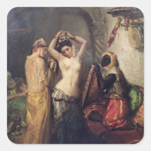 The Toilet in the Seraglio Square Sticker