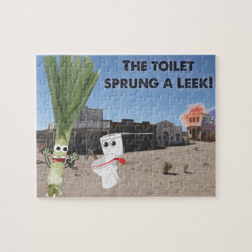 The Toilet Sprung a Leek Jigsaw Puzzle