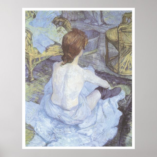 The Toilette, 1889 Henri De Toulouse-Lautrec Poster (Front)