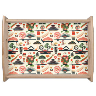 The Tokyo Pop Scandi-Japanese Wood Serving Tray