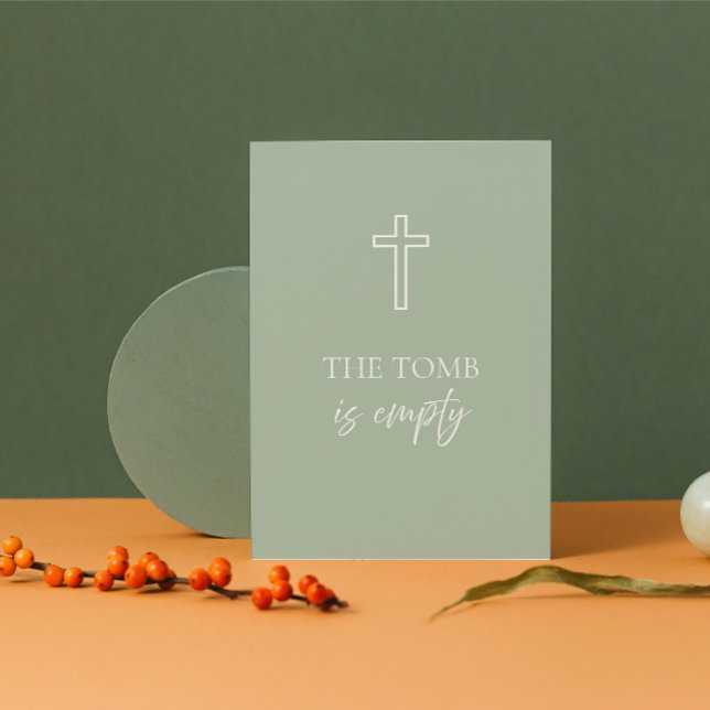 The Tomb Is Empty Christian Easter Card  (Creator Uploaded)