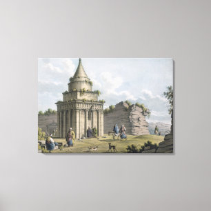 The Tomb of Absalom, Jerusalem, pub. by William Wa Canvas Print