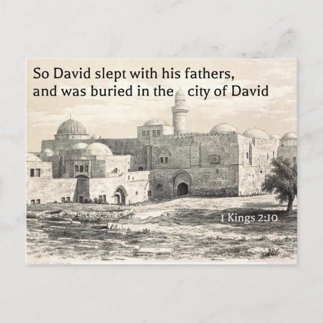 The Tomb of King David In Mount Zion in Jerusalem Postcard (Front)