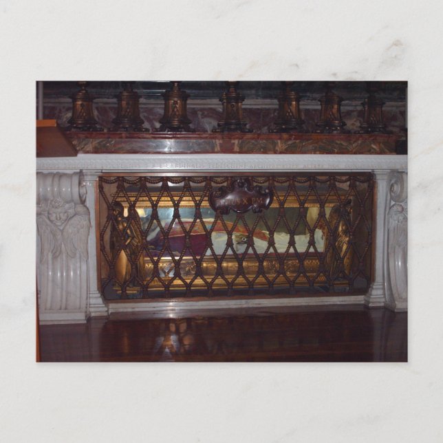 The Tomb of Pope Saint Pius X Postcard (Front)