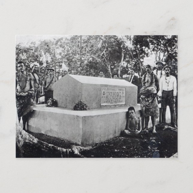 The Tomb of Tusitala Postcard (Front)