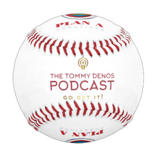 The Tommy Denos Podcast Logo Baseball