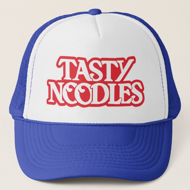 The Too Cool for Old School Blue Tasty Noodles Hat (Front)