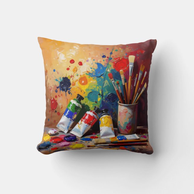 The Tools Of Imagination -  Throw Pillow (Front)
