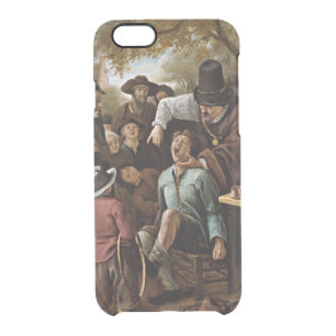 The Tooth Puller, 1651 painting Clear iPhone 6/6S Case