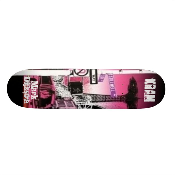 The top of the line hardrock maple Kram skateboard