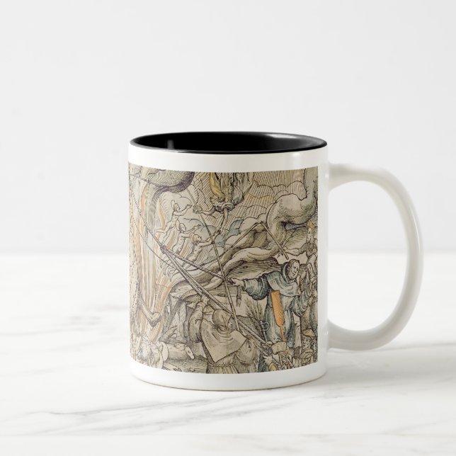 The Toppling Melting Pot Two-Tone Coffee Mug (Right)