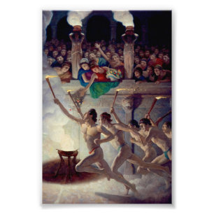 The Torch Race, Grecian Olympics by N. C. Wyeth Photo Print