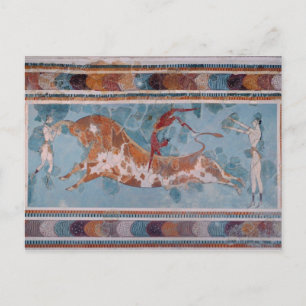 The Toreador Fresco, Knossos Palace, Crete Postcard
