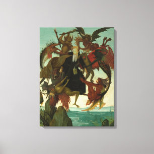 The Torment of Saint Anthony, 1487 by Michelangelo Canvas Print
