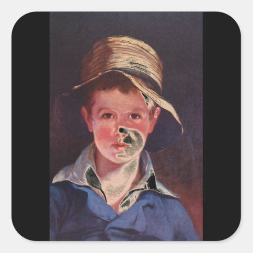 The Torn Hat Thomas Sully_Portraits Square Sticker