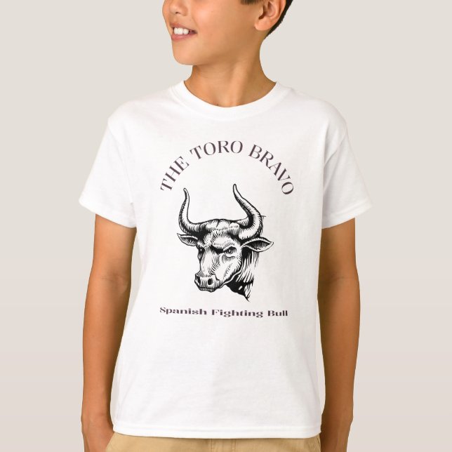 The Toro Bravo Spanish Fighting Bull T-Shirt (Front)