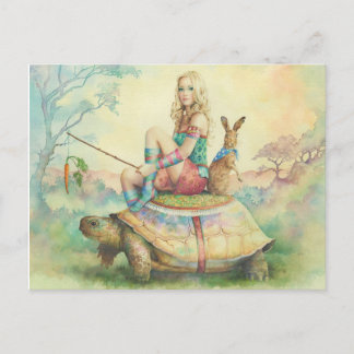 "The Tortoise And The Hare" By Scot Howden Postcard