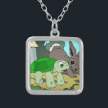 The Tortoise and the Hare Collection 1 Silver Plated Necklace<br><div class="desc">Artwork from the children's book,  THE TORTOISE AND THE HARE,  by Jon J. Cardwell</div>