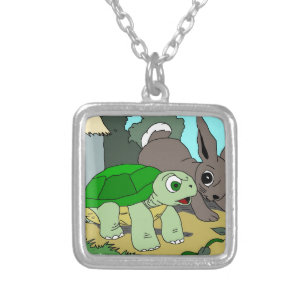 The Tortoise and the Hare Collection 1 Silver Plated Necklace